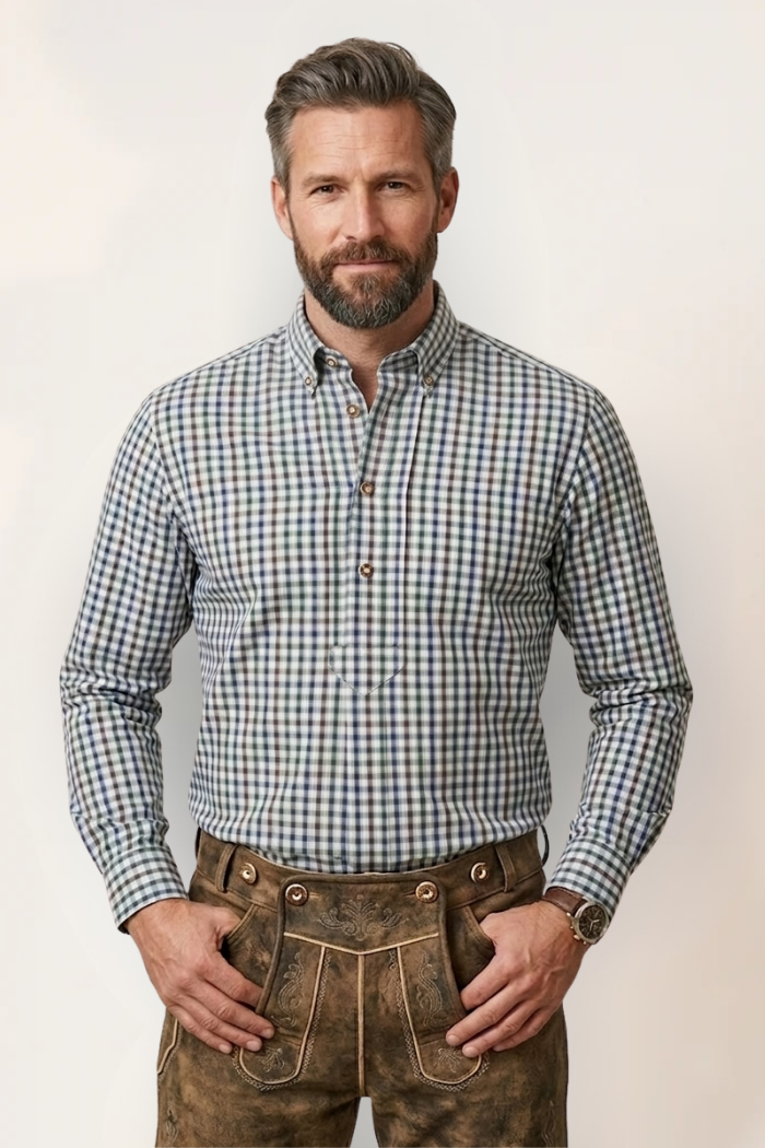 Trachtenhemd Pfoad Karo